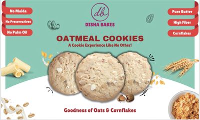 DISHA BAKES COOKIES (Oatmeal)
