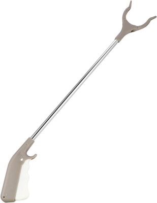 Stainless Steel Plastic Trash Picker - Gripping Device - Lightweight Durable Folding Claw Extends Arm Reach To 31 Inches Ideal Indoor And Outdoor Reaching Trash Grabber Picker Upper Tool Clip Picker Garbage Leaf Clip Garbage Cleaning Clip