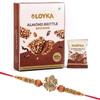 Loyka Almond Brittle Brownie with Premium Ganesh Ji Rakhi | Raksha Bandhan Gift Hamper for Brother | 10 view 1