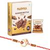 Loyka Almond Brittle Gold with Beautiful Swastik Om Rakhi | Raksha Bandhan Gift Hamper for Brother | 17 view 1