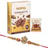 Loyka Almond Brittle Gold with Premium Ganesh Ji Rakhi | Raksha Bandhan Gift Hamper for Brother | 9 view 1