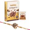 Loyka Almond Brittle Gold with Nakshi Ganesh Rakhi | Raksha Bandhan Gift Hamper for Brother | 13 view 1