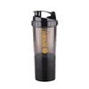 ATTRO Plastic Spider Shaker Bottle with Storage 300ml Protein Mixer Bottle with Compartment for Supplements, BPA-Free, Leakproof Gym Shaker Cup, Ideal for Workout, Gym, Travel Black view 1