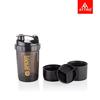 ATTRO Plastic Spider Shaker Bottle with Storage 300ml Protein Mixer Bottle with Compartment for Supplements, BPA-Free, Leakproof Gym Shaker Cup, Ideal for Workout, Gym, Travel Black view 2