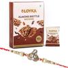 Loyka Almond Brittle Brownie with Diamond Bro Rakhi | Raksha Bandhan Gift Hamper for Brother | 16 view 1