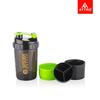 ATTRO Plastic Spider Shaker Bottle with Storage 300ml Protein Mixer Bottle with Compartment for Supplements, BPA-Free, Leakproof Gym Shaker Cup, Ideal for Workout, Gym, Travel Green view 2