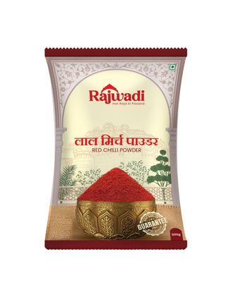 Rajwadi-Har Raja Ki Pasand Kashmiri Lal Mirch Powder 500 gm | Red Chilli Powder | Kashmiri Red Chilli Powder For Daily Cooking, Authentic Indian Spice | No artificial Colors & Preservatives