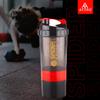 ATTRO Plastic Spider Shaker Bottle with Storage 300ml Protein Mixer Bottle with Compartment for Supplements, BPA-Free, Leakproof Gym Shaker Cup, Ideal for Workout, Gym, Travel Red view 2