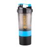 ATTRO Plastic Spider Shaker Bottle with Storage 300ml Protein Mixer Bottle with Compartment for Supplements, BPA-Free, Leakproof Gym Shaker Cup, Ideal for Workout, Gym, Travel Blue view 1