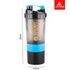 ATTRO Plastic Spider Shaker Bottle with Storage 300ml Protein Mixer Bottle with Compartment for Supplements, BPA-Free, Leakproof Gym Shaker Cup, Ideal for Workout, Gym, Travel Blue view 3