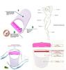 Body Razor, 6-Piece Set, Stainless Steel Blade, Waterproof Design, Pink and White view 2