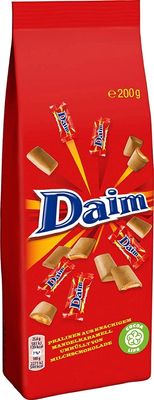 Daim Smooth Milk Chocolates with Crunchy Almond & Caramel Center | 200g Pouch