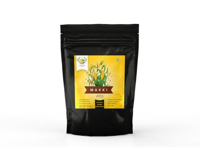 5chtatva 1 Kg Makai Atta | Gluten-Free Maize Flour | High Fibre & Protein | Stone-Ground Makka Makkai Corn Atta | Slow Ground for Soft Rotis | No Preservatives