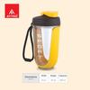 ATTRO Fit Fusion Shaker Bottle 600ml  BPA-Free Protein Mixer with Wire Whisk Ball, Leakproof Lid, Easy Carry Strap, Ideal for Gym, Fitness, Pre/Post Workout Drinks- Yellow view 3