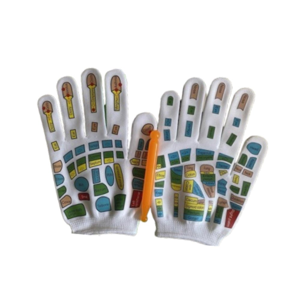 LOOM TREE Reflexology Gloves Breathable Hand Massage Mittens For Friends Elders Adults 19Cm | Womens Accessories | Gloves & Mittens
