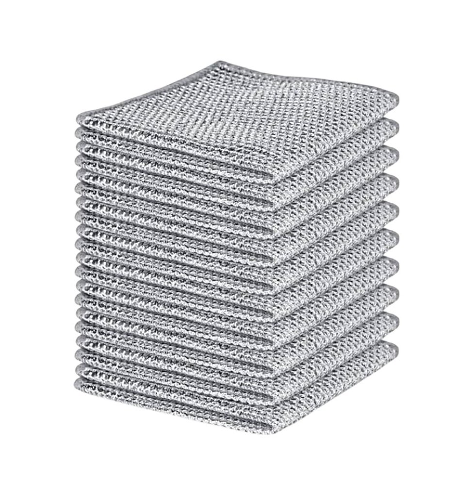 DYB Modenza Wirewash Kitchen Utensil Scrubber | Non Scratch Dish Wash Cloth | Long-Lasting Wire Scrub for Pots, Pans, Burnt Surfaces, Gas Stove, and Tough Grease Removal (Pack of 10)