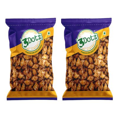 3Dotz Sweet Diamond Cuts Mathri | Crispy Shakkar Para Snack | Traditional Indian Festive | Ready to Eat | Tea-Time Snack | 170g x 2 Pack