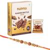Loyka Almond Brittle Gold with Premium Ball Rakhi | Raksha Bandhan Gift Hamper for Brother | 19 view 1