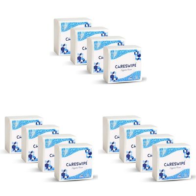 Careswipe Tissue Paper Napkins 100 pcs. Each- Set of 4 (Pack of 3)