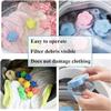 10 Pcs Reusable Anti Winding Laundry Balls Silicone Washing Machine Cleaning Ball 2 Hair Filter Mesh Bag Lint view 4