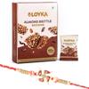 Loyka Almond Brittle Brownie with Premium Swastik Rakhi | Raksha Bandhan Gift Hamper for Brother | 20 view 1