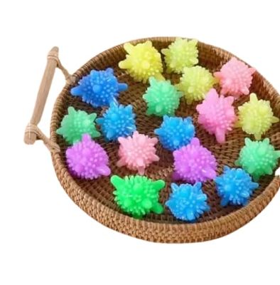 NavaFresh Basics Reusable Washing Machine Balls,pack of 10 pice Tangle-Free Laundry Scrubbing Balls, Colourful, Pack for Washing Machine set of (2)