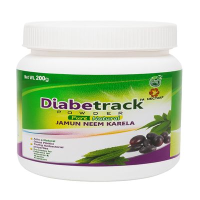Diabetrack Powder 200g | Ayurvedic Blend of Jamun, Neem & Karela | Natural Support for Blood Sugar Control, Metabolism & Detox | Herbal Wellness for Diabetics