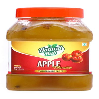 Natural Hub Presents Apple Murabba - Mothermade Recipe with 100% Natural Ingredients| Kashmiri Seb Ka Murabba (1 kg Each_Pack of 2)