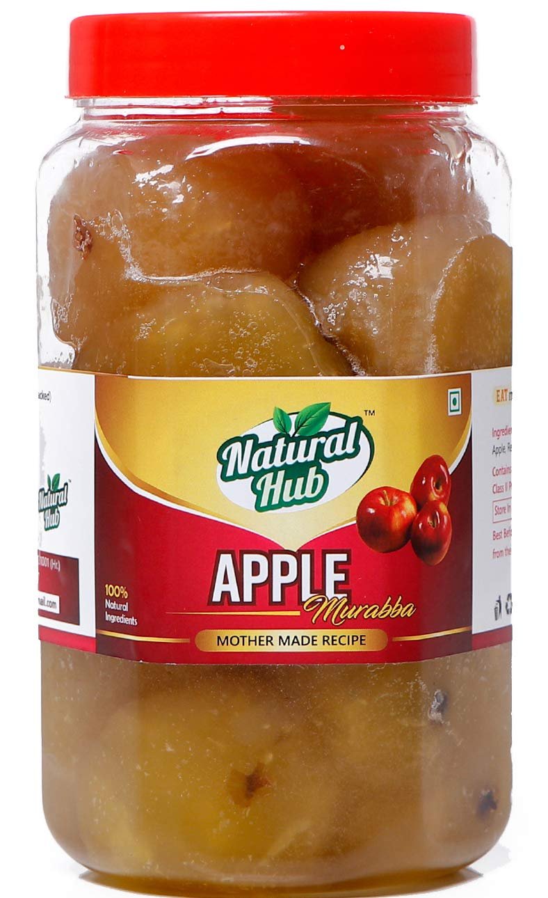 Natural Hub Homemade Sweet Apple Murabba (1 kg Each_Pack of 2)