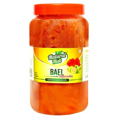 Natural Hub Pure Organic Made in India Home Made Bel/Belgiri Murabba The Right Choice (1 kg Each_Pack of 3)