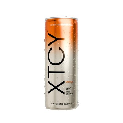 XTCY Orange Energy Drink, Zero Sugar, Pack of 24