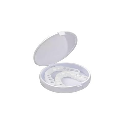 Armm Products Snap-On Teeth Veneers | Upper & Lower Cosmetic Denture Set | Reusable White Tooth Cover | DIY Flexible Fit for Instant Smile Fix ARMM