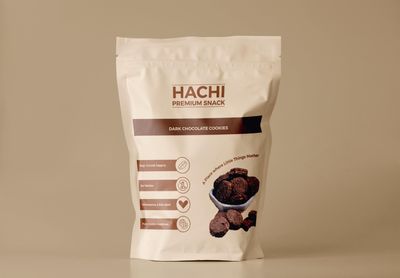 HACHI Dark Chocolate Cookies | Made with Ragi, Cocoa & Jaggery | Tasty & Nutritious Cookies | Wholesome & Crunchy Cookies (150 GM)