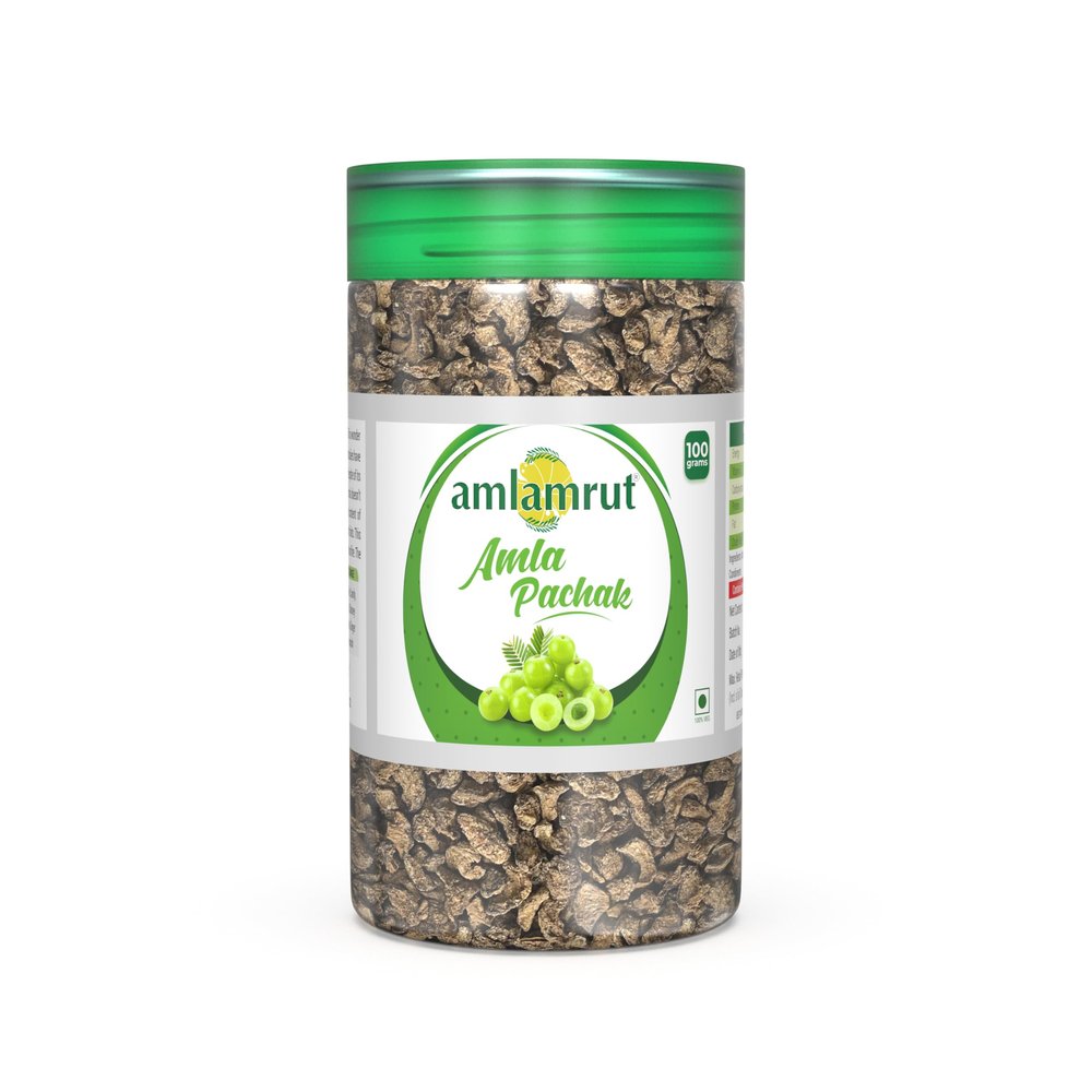 Amlamrut Amla Pachak 100g (Can) - Pack of 2 | Natural Digestive Candy for Gut Health & Immunity | Mouth Freshener for All Ages | No Preservatives | Ayurvedic Amla Digestive