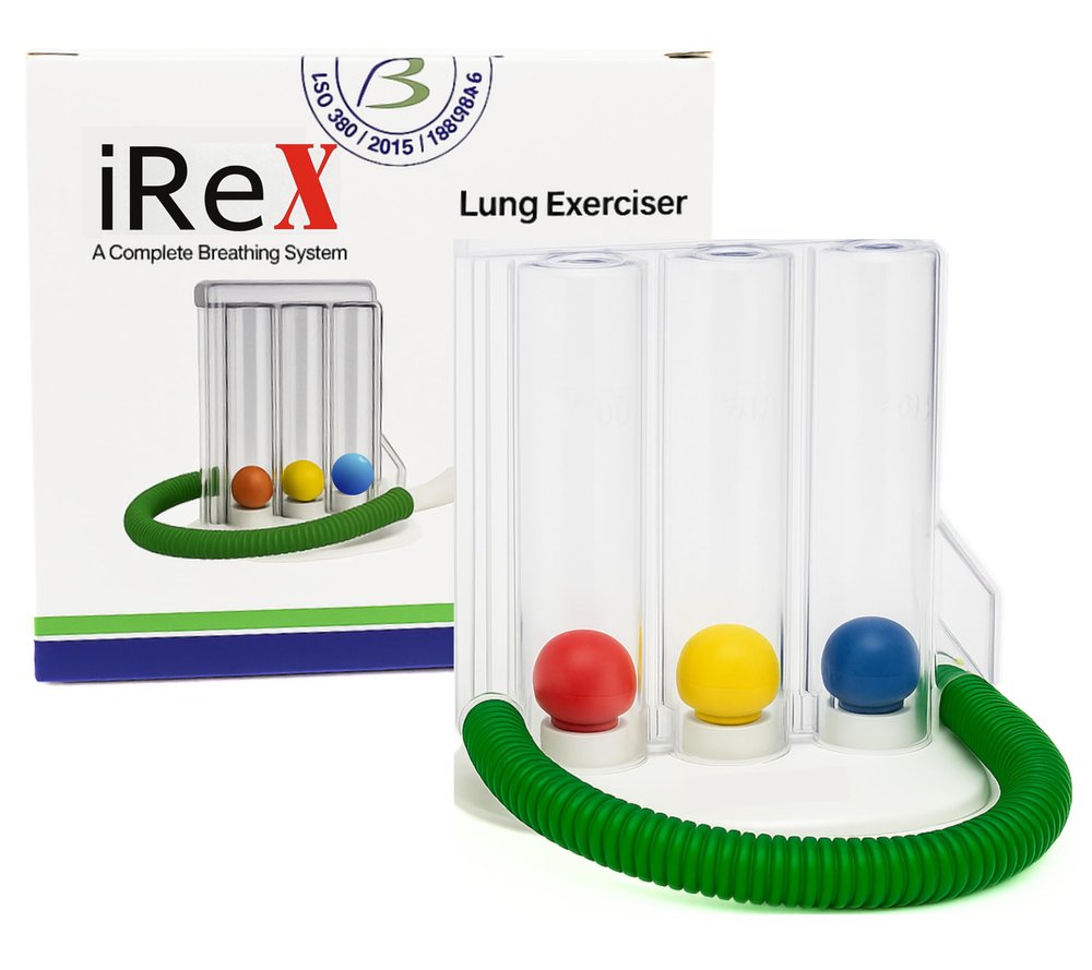 iReX Lung Exerciser, Medical Breathing Device, (Pack of 1)