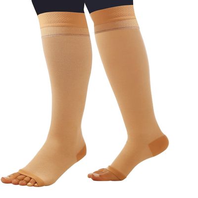 Comprezon Classic Lycra Medical Compression Stockings | Class 3 Compression | Below Knee Length | for Men and Women | Varicose Veins Stockings (XX Large)