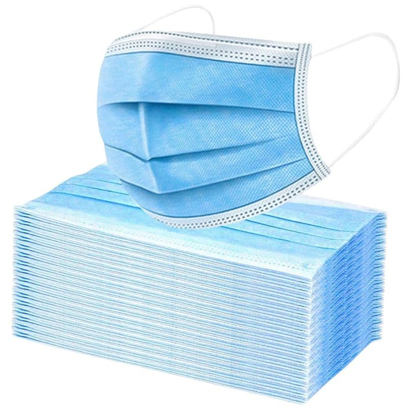 Colorsole Disposable 3-PLY Protective Earloop, CE, ISO & GMP Certified Surgical Mask With Nose Pin & Melt blown Layer, (Pack of 250)