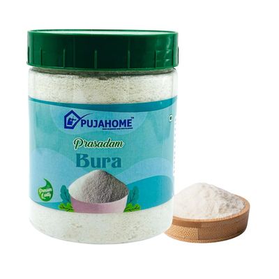 Pujahome Natural Bura Sugar for Pooja  400g | Sulphurless Powdered Boora Sugar for Puja, Prasad, Baking & Cooking | Desi Sweet Enhancer & Healthy Substitute for White/Brown Sugar
