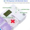 7 Days Pill Dispenser Organizer with Reminder Alarm | Portable Travel Vitamins Medicine Box Case, Portable, BPA-Free, Moisture-Proof Pill Holder | Compact Travel Pill Dispenser for Health Routine and customised alarm (Rainbo) view 3