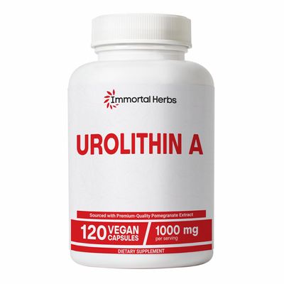 Immortal Herbs Urolithin A Supplement 1000mg, 120 Pills, Mitochondrial & Antioxidant Support, Non-GMO and Gluten-Free Urolithin A+ Supplement for Women and Men