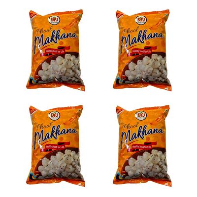 DFJ Healthy Phool Makhana Foxnut Lotus Seeds (Makhana1Kg)