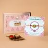 Half Engineer Floral Meenakari Rakhi with Sonapapdi Sweets Rakshabandhan Gift For Brother|Soan Papdi 200gm|Gift For Bhai Litter Brother Sister Kids view 1