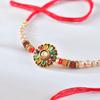 Half Engineer Floral Meenakari Rakhi with Sonapapdi Sweets Rakshabandhan Gift For Brother|Soan Papdi 200gm|Gift For Bhai Litter Brother Sister Kids view 2