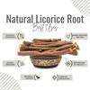 AgroIndia Mulethi Root For Skin and Hair- Yashtimadhu- Liquorice Root- Glycyrrhiza Glabra Sticks- 100% Natural (100gm) view 3
