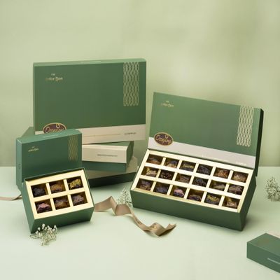 Occasions Stuffed Dates Pack of 12 Premium Gourmet Assorted Flavours (Full Size, Assorted flavours)