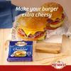 Presidents Cheddar Cheese Slices for Burgers, 10 Slices 200g (From UAE) view 3