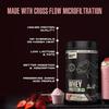 BeastLife Pro 100% Whey Protein Powder| 1 Lbs | Strawberry Flavor | Muscle Growth & Recovery|Fast Absorbing, No Bloating |Ultrasorb Tech For Fast Digestion|NABL Lab Certified | 24g Protein, 5.3g BCAA view 2