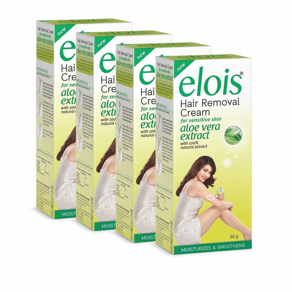 Elois Hair Removal Cream for Women & Girls | Hair Remover Cream for Bikini Area & Private Parts | Silky Soft Skin with Aleo Vera Essence | For Legs, Underarms & Arms - 50g (Pack of 6)