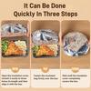 KINTIN 10pcs Reusable Aluminium Foil Film Insulation Cover, Aluminum Foil Food Covers, Kitchen Fresh-Keeping Insulation Film, Fruit Cling Wra, Reusable And Heat Resistant Food Elastic Bowl Covers. view 4