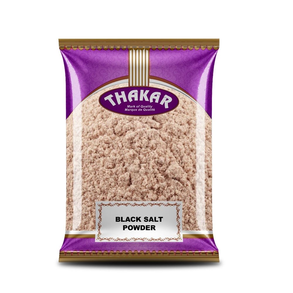 THAKAR Black Salt Powder 1kg | Kala Namak | Sanchal Powder | Zero added Colours, Fillers, Additives & Preservatives | Light pink | Natural | Goodness of Minerals, Burst of Flavours | Use for Raita, Chaats and Salads